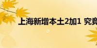 上海新增本土2加1 究竟发生了什么