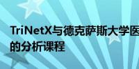 TriNetX与德克萨斯大学医学分校一起开发新的分析课程