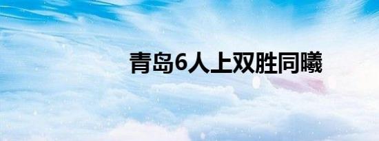 青岛6人上双胜同曦