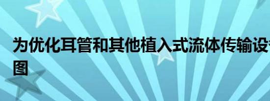 为优化耳管和其他植入式流体传输设备创建蓝图