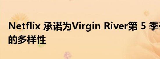 Netflix 承诺为Virgin River第 5 季带来更多的多样性