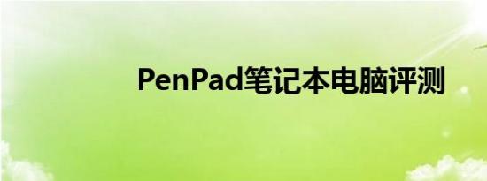 PenPad笔记本电脑评测