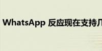 WhatsApp 反应现在支持几乎所有表情符号