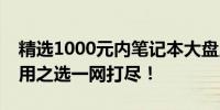 精选1000元内笔记本大盘点，高性价比、实用之选一网打尽！