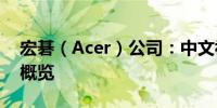 宏碁（Acer）公司：中文视角下的科技巨头概览