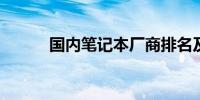 国内笔记本厂商排名及实力解析