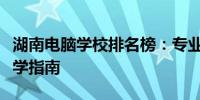 湖南电脑学校排名榜：专业实力比拼，学子求学指南